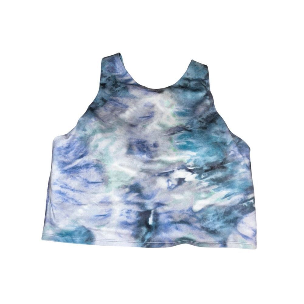 Athleta Medium Conscious Crop Racerback Tie Dye Printed Sports Bra Tank